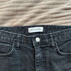 The Frankie Shop Charcoal Denim Pants